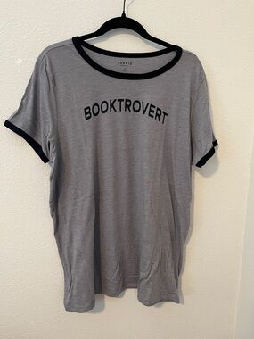 Torrid Gray 'BOOKTROVERT' Classic Tee